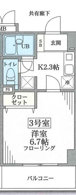 エクセレントアフィー横浜橋の間取り