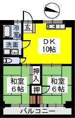 コーポのなかの間取り|間取り図