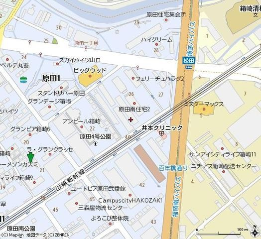 ラ・クール箱崎Ⅱ－Ｂ棟の地図|地図