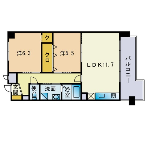 エルミタージュ平尾の間取り|間取図