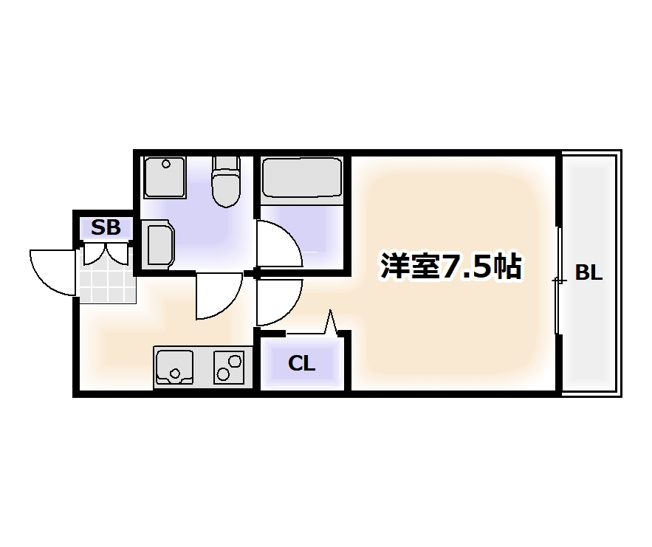 【間取り】 | メゾンキコー難波南