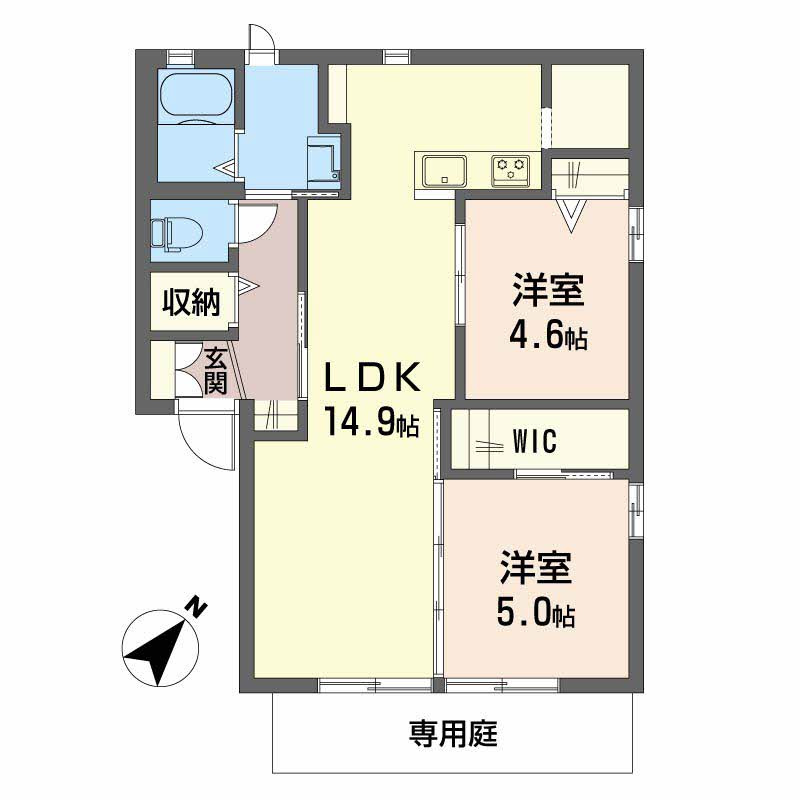 ソレイユ D棟の間取り