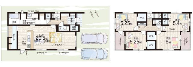 1(土)2(日)現地説明会　奈良市西笹鉾町の間取り