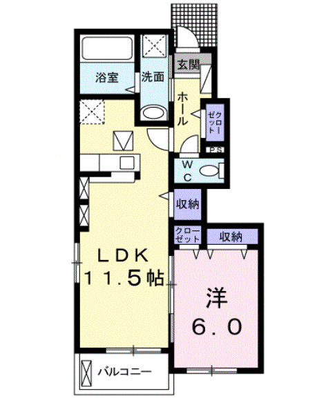 エスポワールK&L Ⅱの間取り