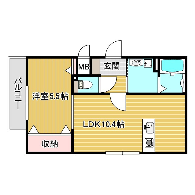 土山新築ハイツの間取り