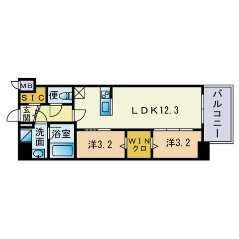 ａＬＡＴＯ 六本松の間取り|間取図