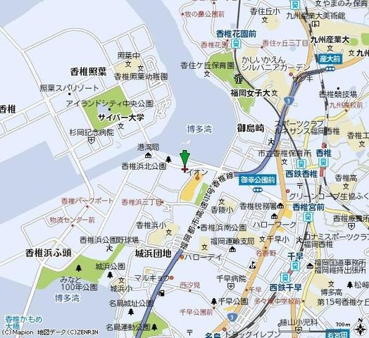 モントーレ香椎浜サーフタワーウエストウイングの地図|地図