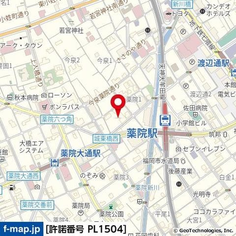 ティーエム薬院の地図|地図