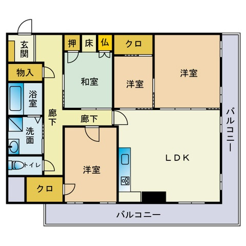 大濠エクセルの間取り|間取図