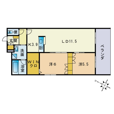 クローブ天神の間取り|間取図