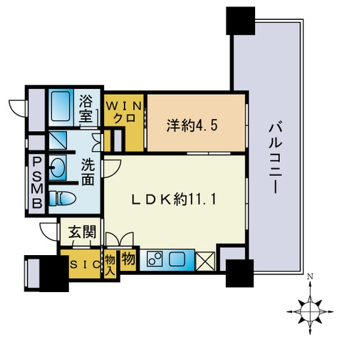 グランドメゾン大濠公園ＴＨＥ ＴＯＷＥＲの間取り|間取図
