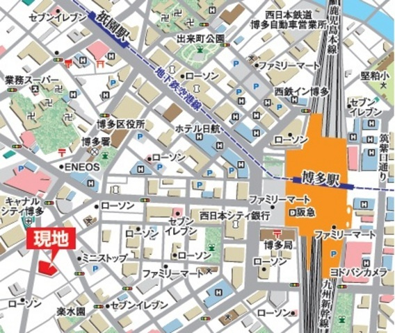 レジデンス博多の地図|地図