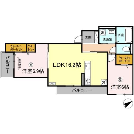 D-Riverside南庄の間取り