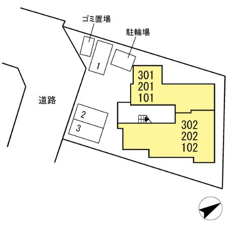 D-Riverside南庄の区画図