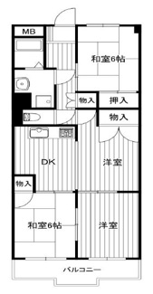 【間取り】 | シャトー明石 | ３ＬＤＫ