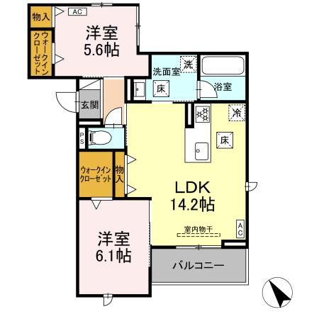 D-avance前田町二丁目の間取り