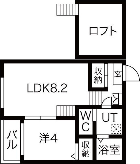 ハーモニーテラス辰巳町の間取り