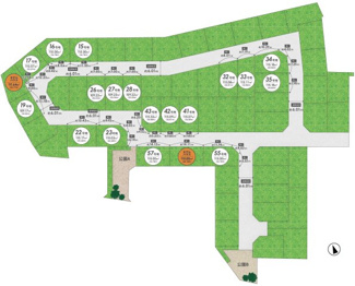【土地図】 | 城陽市寺田尼塚　43号地　売土地　建築条件付き