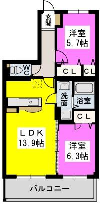 【間取り】 | メゾンドロゼ