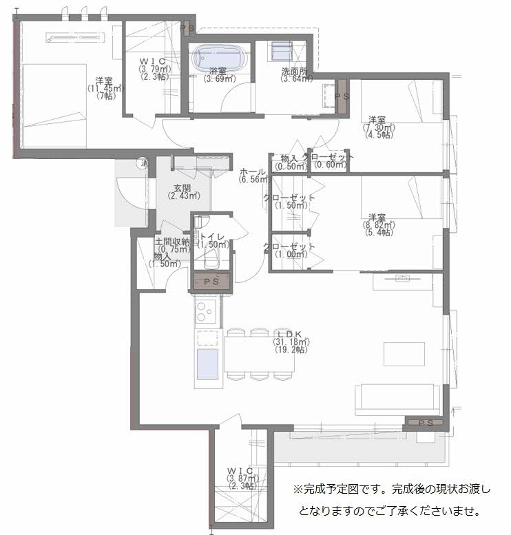 シャーメゾンヴェル南大橋の間取り|シャーメゾンヴェル南大橋 A0201号-16