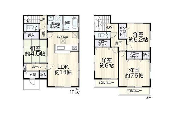 大磯町国府本郷　中古戸建の間取り|間取図「大磯町国府本郷　中古戸建」