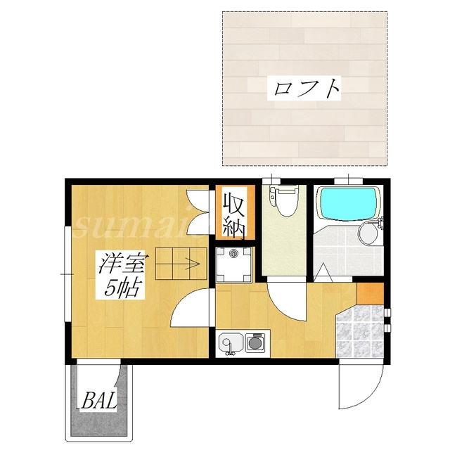 コンフォート赤羽の間取り|南西向きのお部屋です☆