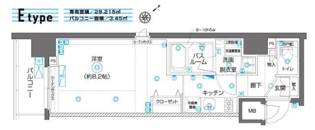 ＺＯＯＭ横濱ＥＡＳＴの間取り