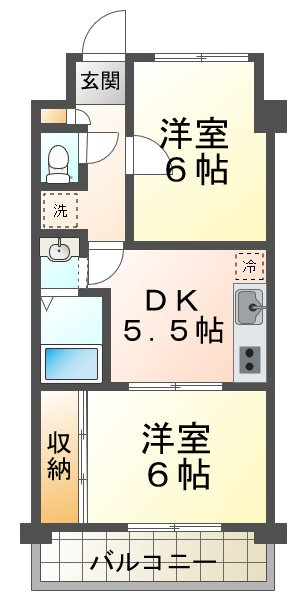 マリンクレール野田の間取り