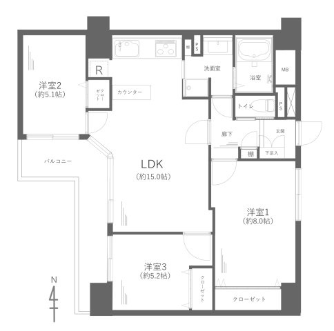 コスモテラス東百合丘