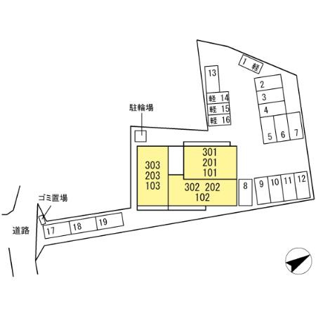 ペルへ尾ノ上の区画図