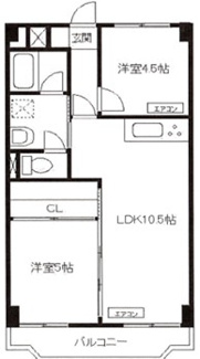 【間取り】 | エクロール蓮根 | 間取りです。