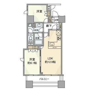 【間取り】 | レグノ・フォルテ二番町 | 間取りです。
