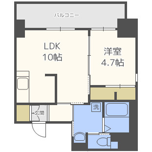 【間取り】 | SunSunなんば弐番館