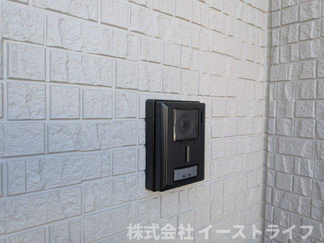 【新築戸建】　いわき市好間町上好間第5　全3棟のセキュリティ|同社施工写真　テレビモニター付きインターフォン