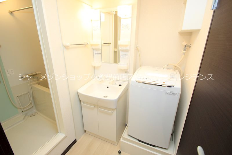 レオネクストムラヤマⅢの洗面所|洗濯機付き