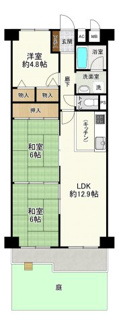 【間取り】 | 清瀬ハイコーポ