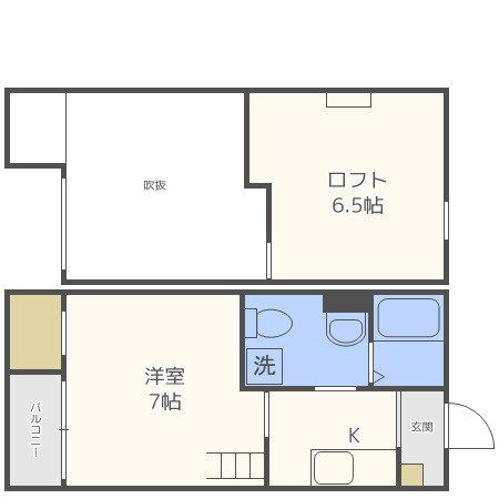 フローレス壱番館の間取り