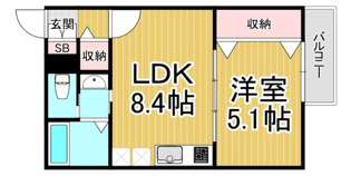 CASA立花の間取り