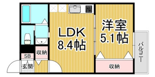CASA立花の間取り