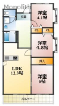 パストラル和泉の間取り