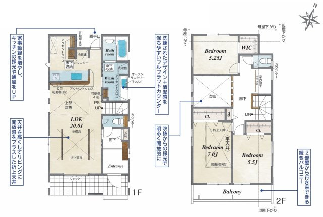 横浜市瀬谷区北新　7号棟の間取り