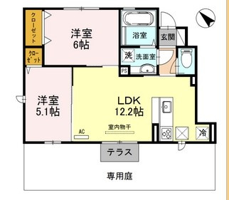 リバーハイム谷八木Ⅱの間取り