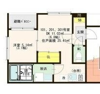 La Luce中村公園の間取り