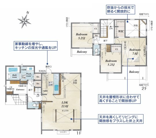 横浜市瀬谷区北新　13号棟の間取り