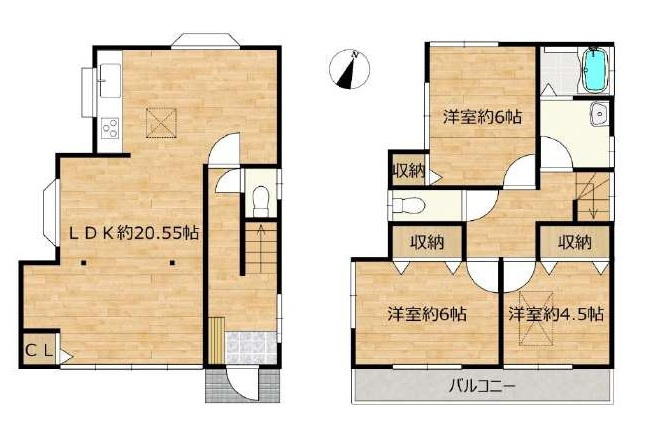 所沢市下安松　中古一戸建　～LDK20.5帖～