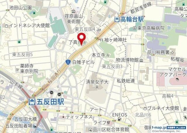 菱和パレス高輪タワーの地図