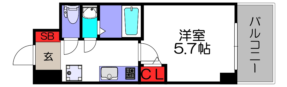 Le-BEAR天王寺東の間取り