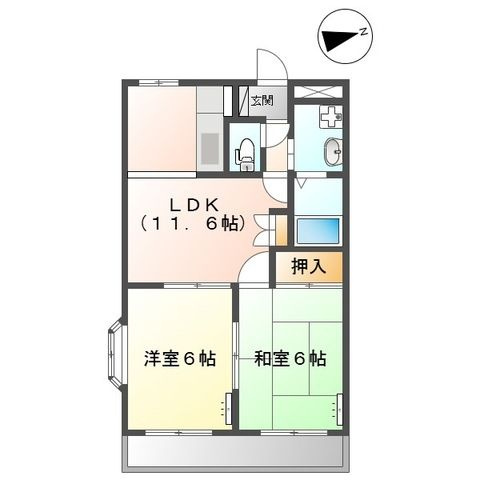 グリーンヒル壱番館の間取り