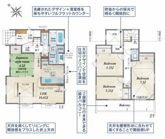 横浜市瀬谷区北新　19号棟の間取り