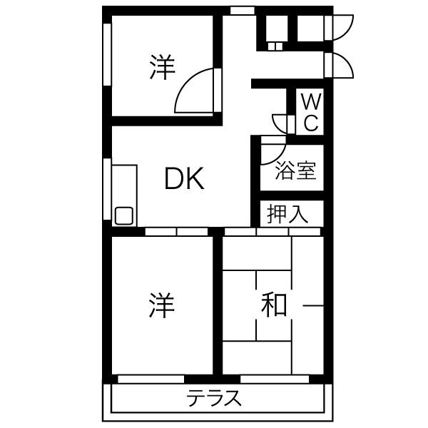 ガーデンハイツの間取り